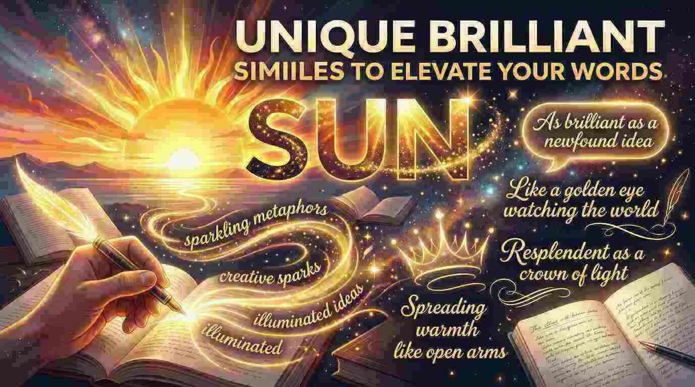 Unique Brilliant Sun Similes to Elevate Your Words