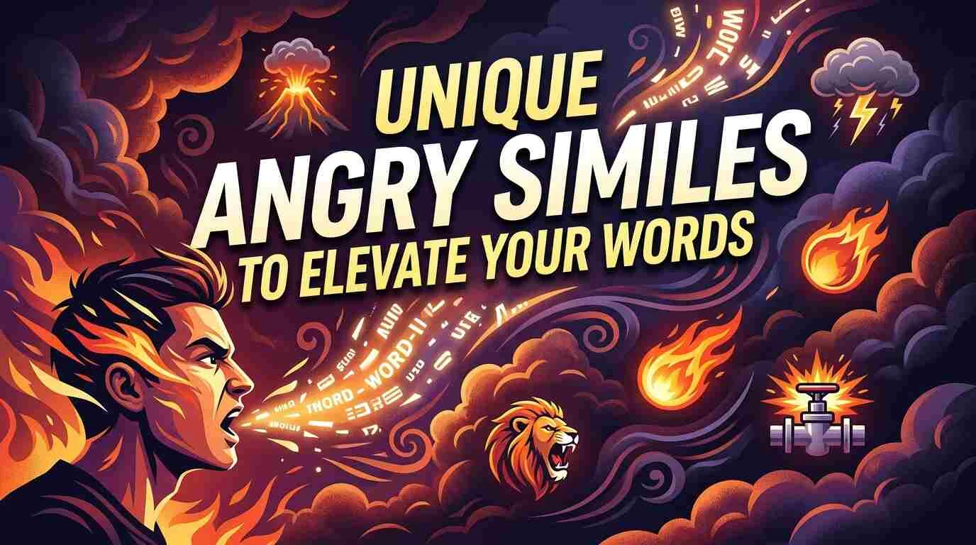Unique Angry Similes to Elevate Your Words