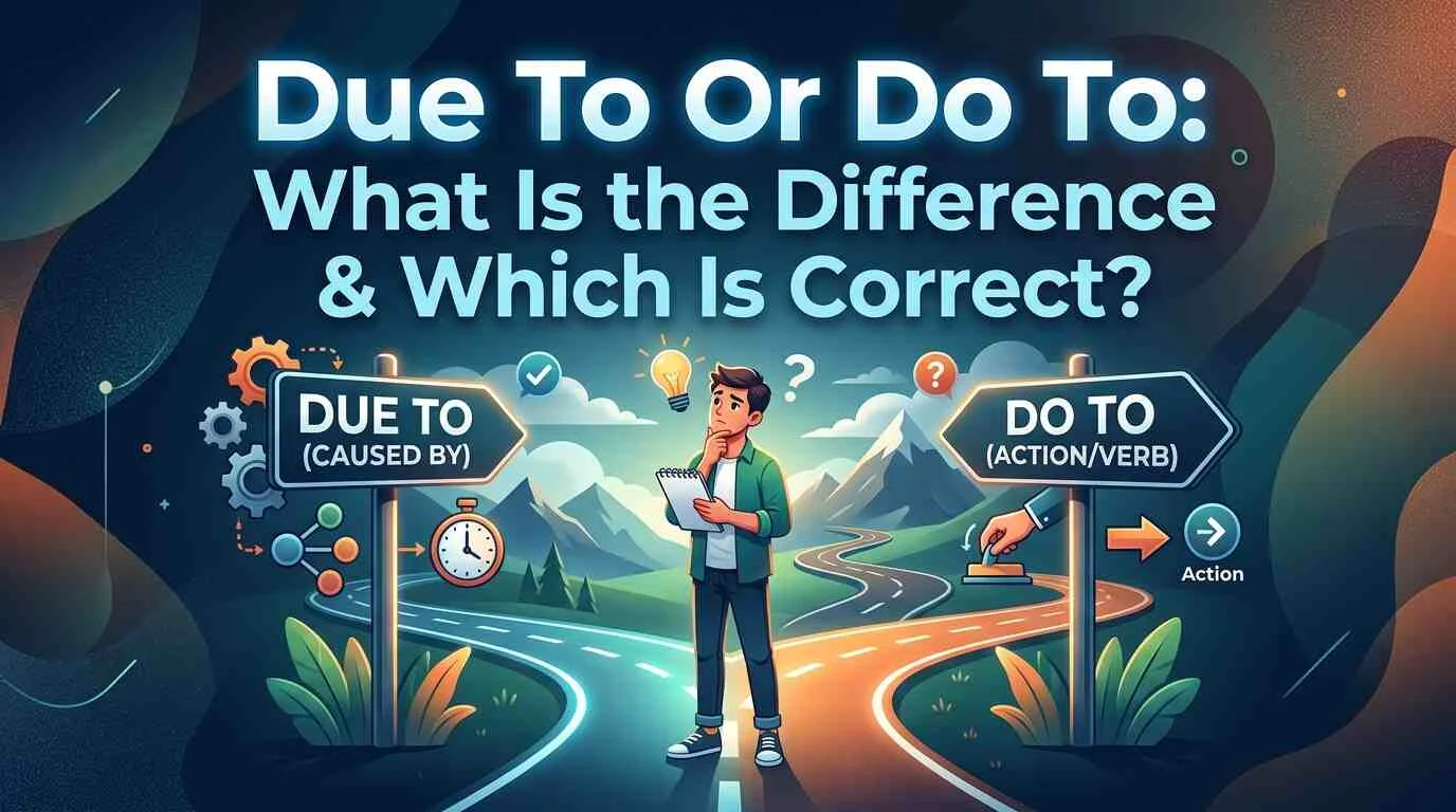 Due To Or Do To: What Is the Difference & Which Is Correct?