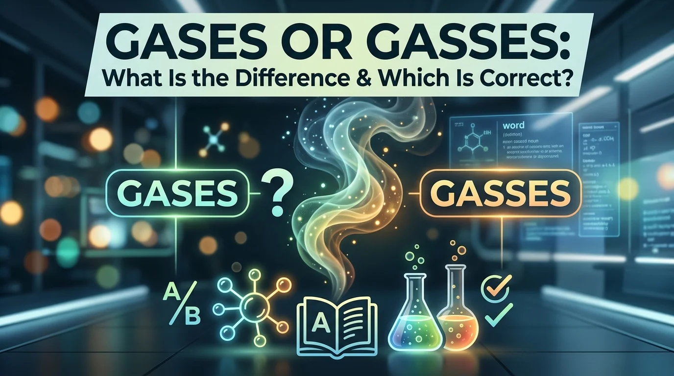 Gases Or Gasses: What Is the Difference & Which Is Correct?