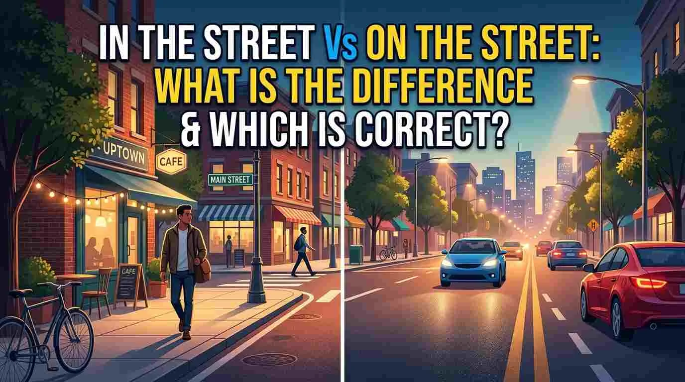 In The Street Vs On The Street: What Is the Difference & Which Is Correct?