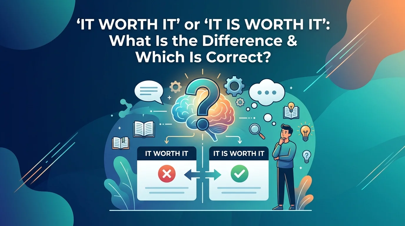 It Worth It or It Is Worth It: What Is the Difference & Which Is Correct?