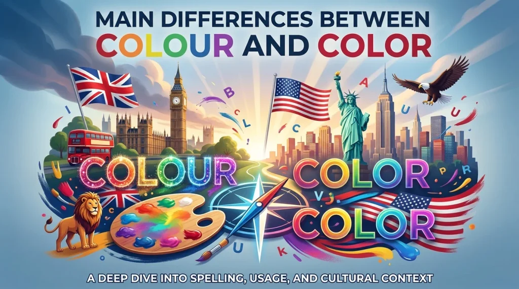 Main Differences Between Color and Colour