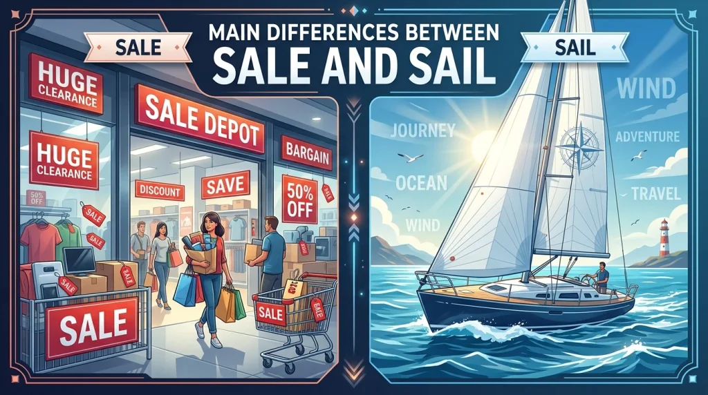 Main Differences Between Sale and Sail