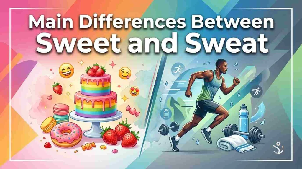 Main Differences Between Sweet and Sweat
