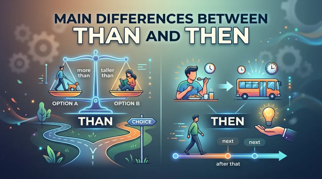 Main Differences Between Than and Then