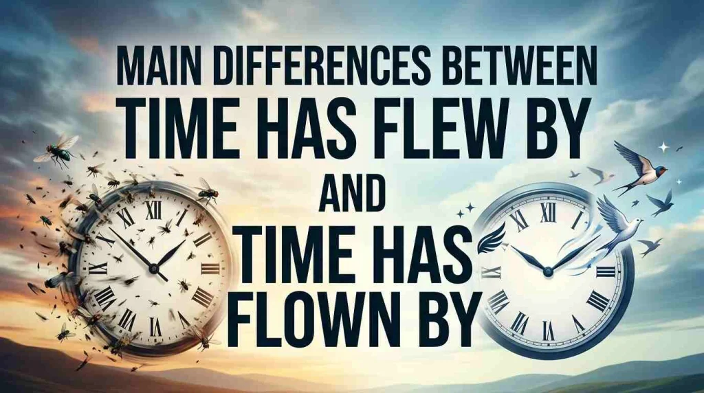 Main Differences Between Time Has Flew By and Time Has Flown By
