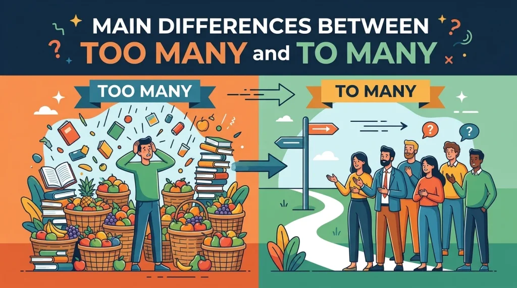 Main Differences Between Too Many and To Many