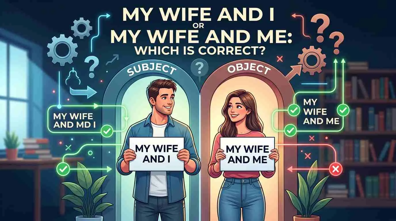 My Wife And I Or My Wife And Me: Which Is Correct?