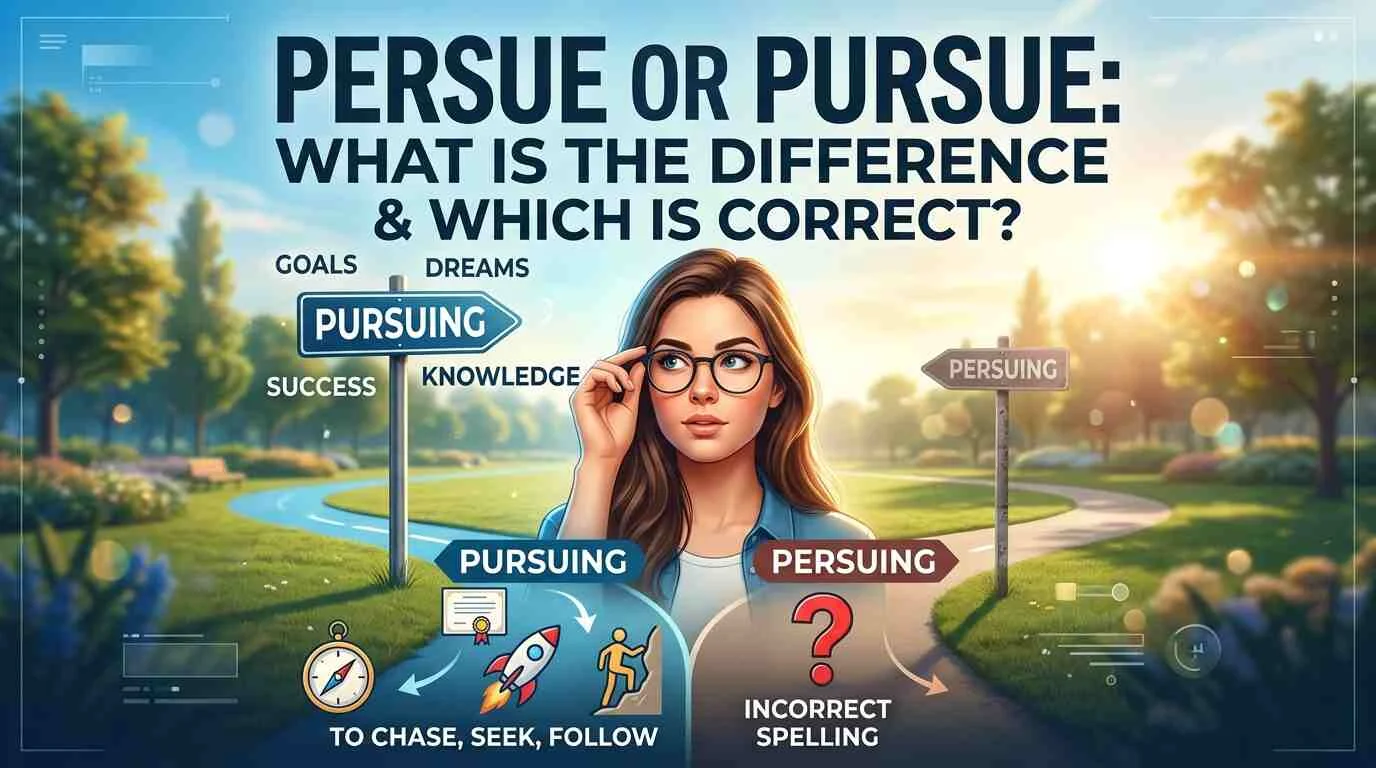 Persue Or Pursue: What Is the Difference & Which Is Correct?