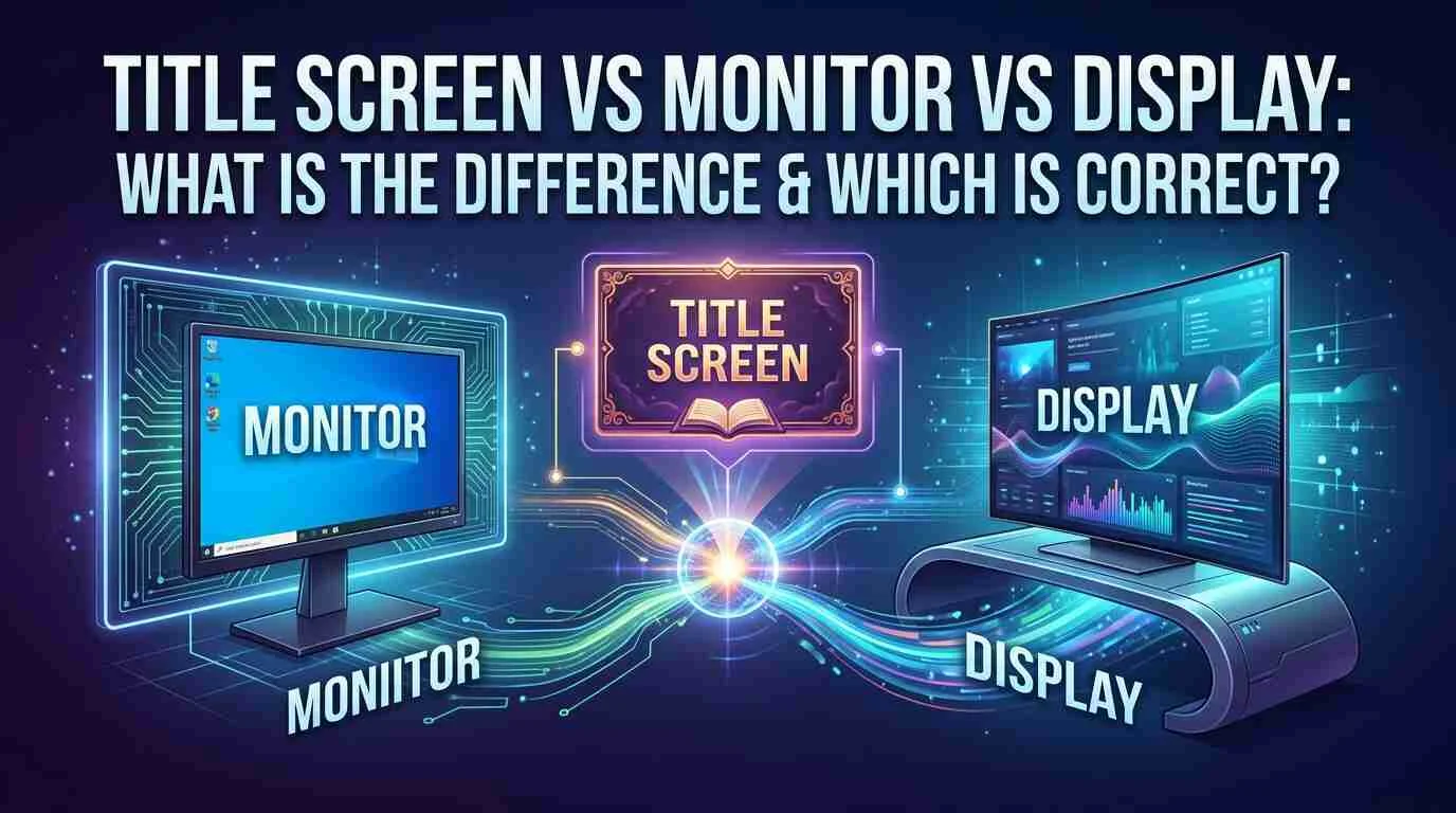 Screen Vs Monitor Vs Display: What Is the Difference & Which Is Correct?