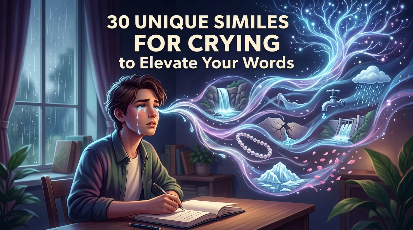 30 Unique Similes For Crying to Elevate Your Words