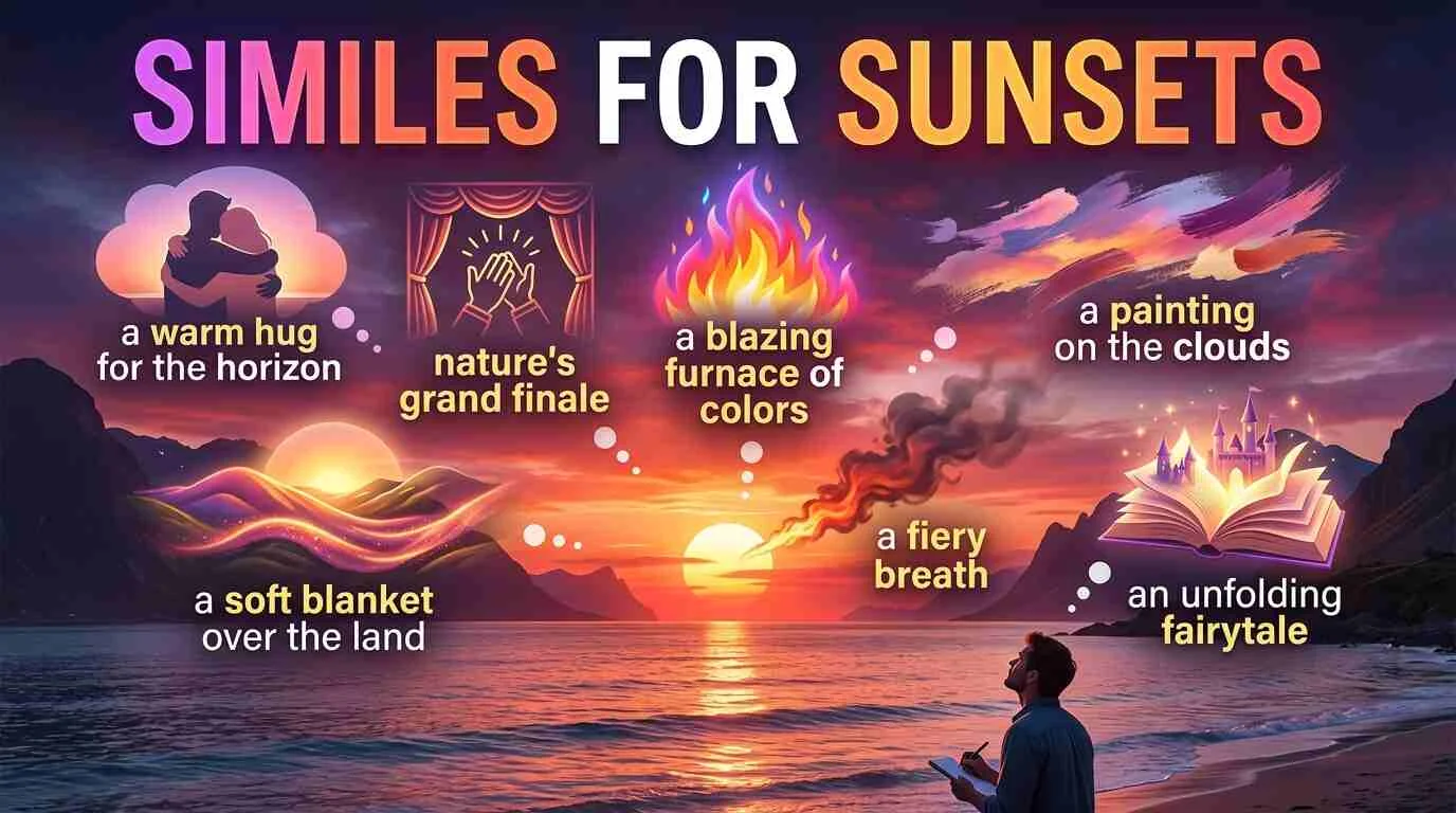 Similes For Sunsets