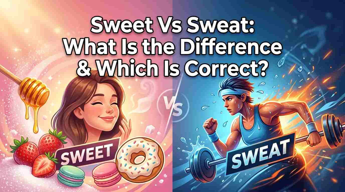 Sweet Vs Sweat: What Is the Difference & Which Is Correct?