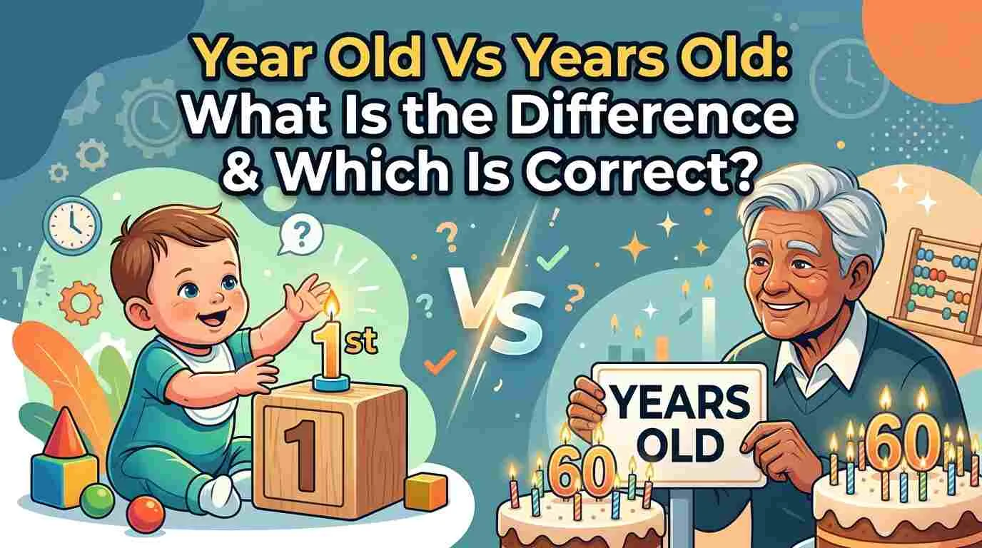 Year Old Vs Years Old: What Is the Difference & Which Is Correct?