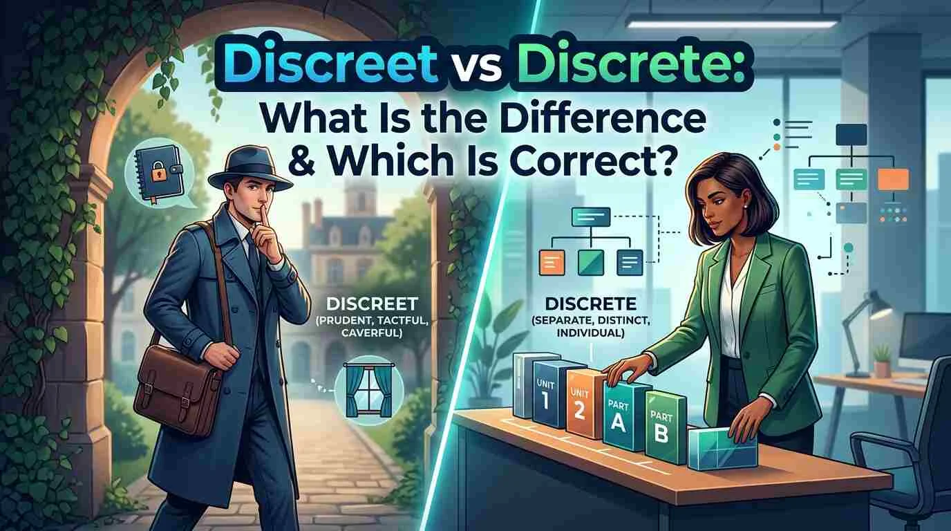 Discreet vs Discrete: What Is the Difference & Which Is Correct?