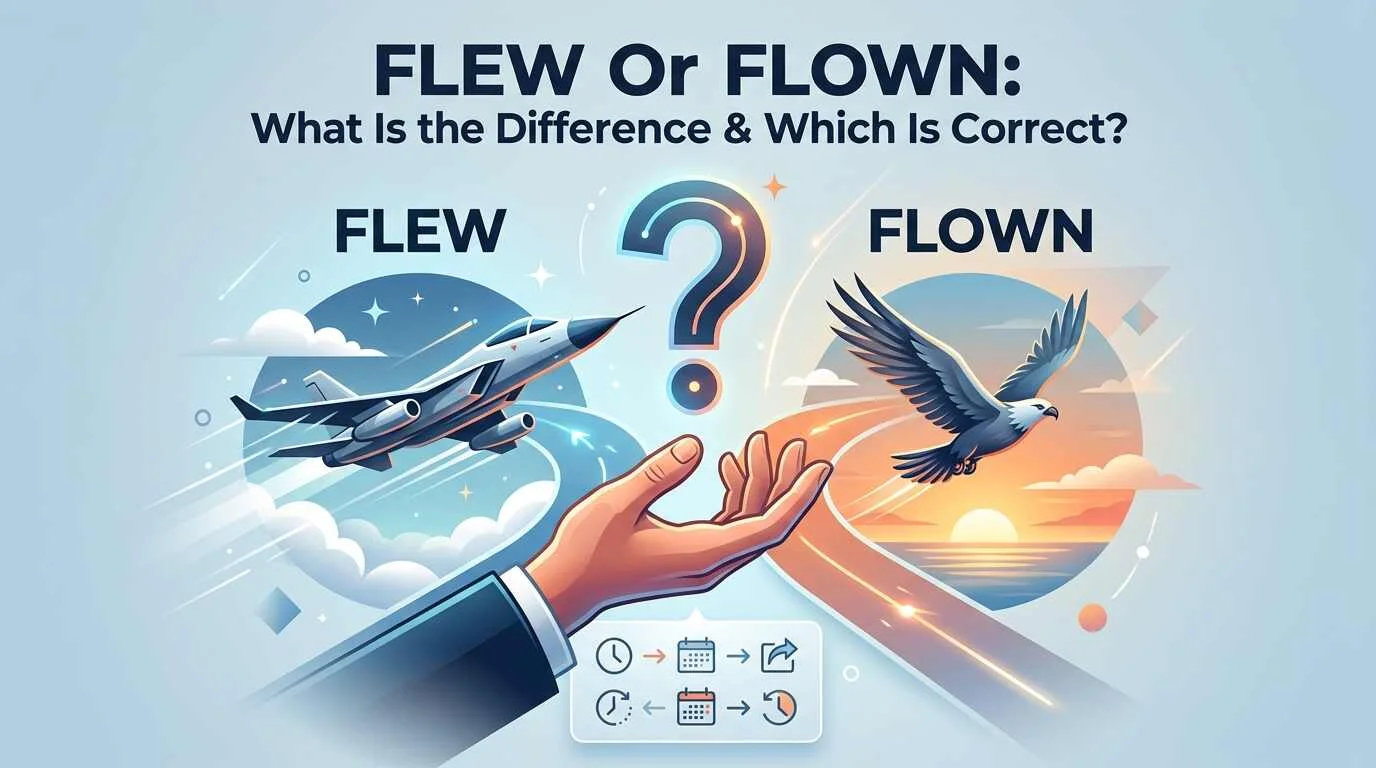 Flew Or Flown: What Is the Difference & Which Is Correct?