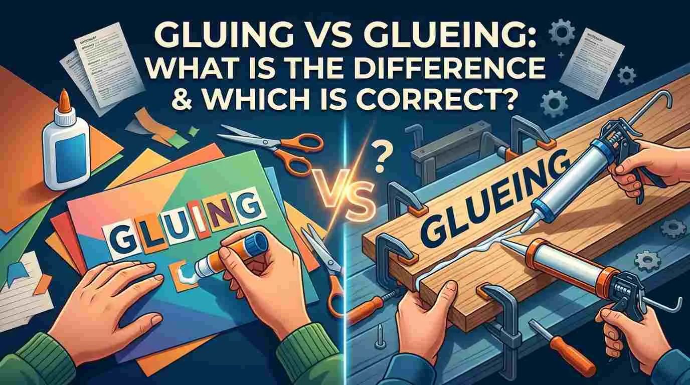 Gluing Vs Glueing: What Is the Difference & Which Is Correct?