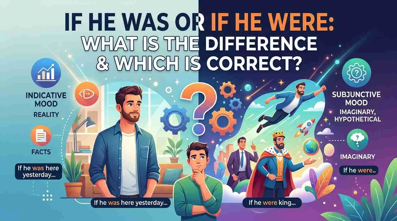 If He Was Or If He Were: Which Is Correct?