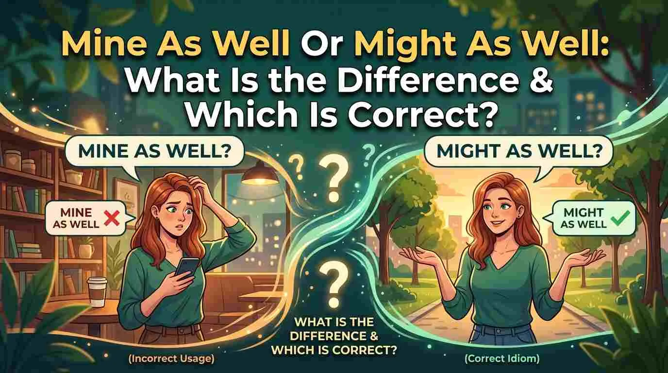 Mine As Well Or Might As Well: Which Is Correct?