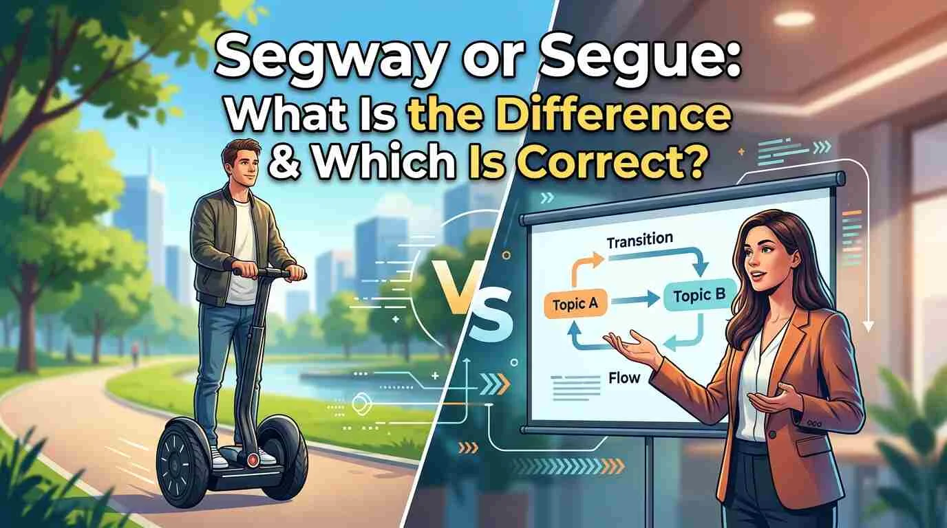 Segway Or Segue: What Is the Difference & Which Is Correct?