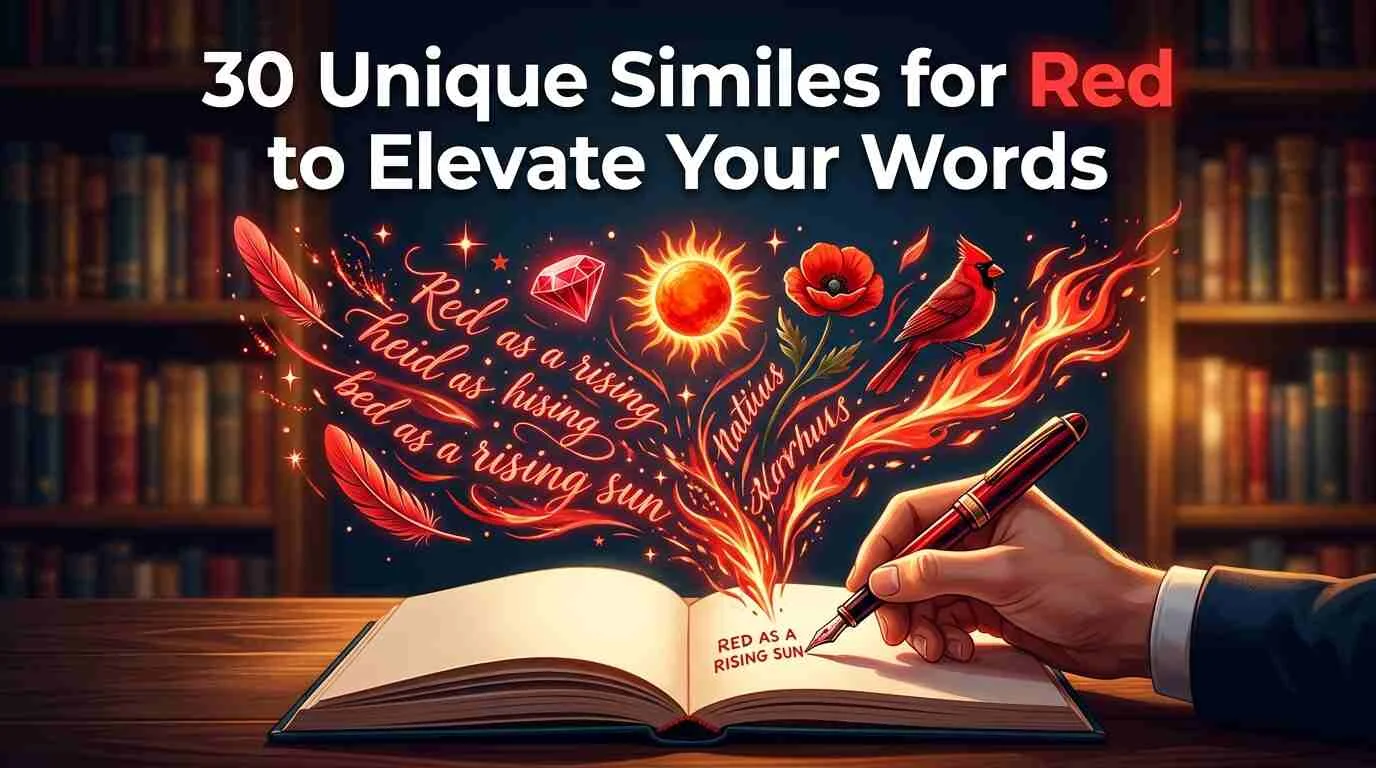 Unique Similes for Red to Elevate Your Words