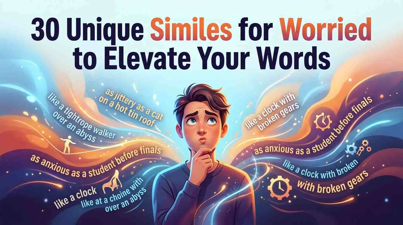 30 Unique Similes for Worried to Elevate Your Words