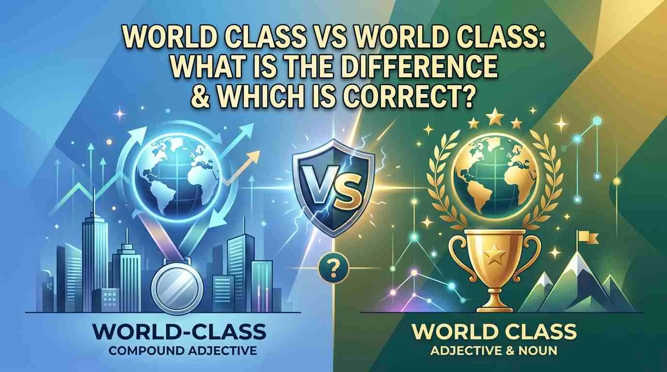 World Class Vs World Class: What is the Difference & Which is Correct?